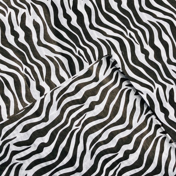 Zebra Print Tissue Paper Sheets, Wedding, Birthday, Special Occasions, Gift Wrapping Paper, Luxury Eco Friendly Gift Wrap, Animal Print.