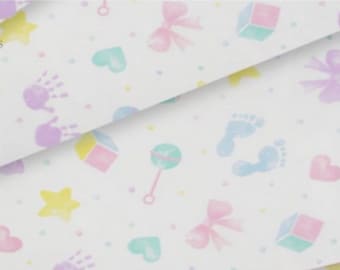 Emballage cadeau pour nouveau-né en papier de soie, papier d'emballage cadeau pour bébé, baptême, cadeau baby shower, future maman, emballage cadeau de luxe pour bébé. Papier de luxe