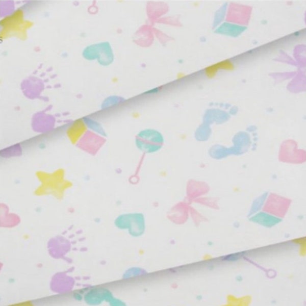 New Born Baby Tissue Paper Gift Wrap, Baby Gift Wrapping Paper, Christening, Baby Showers Mum To Be Gift Luxury Baby Gift Wrap. Luxury Paper