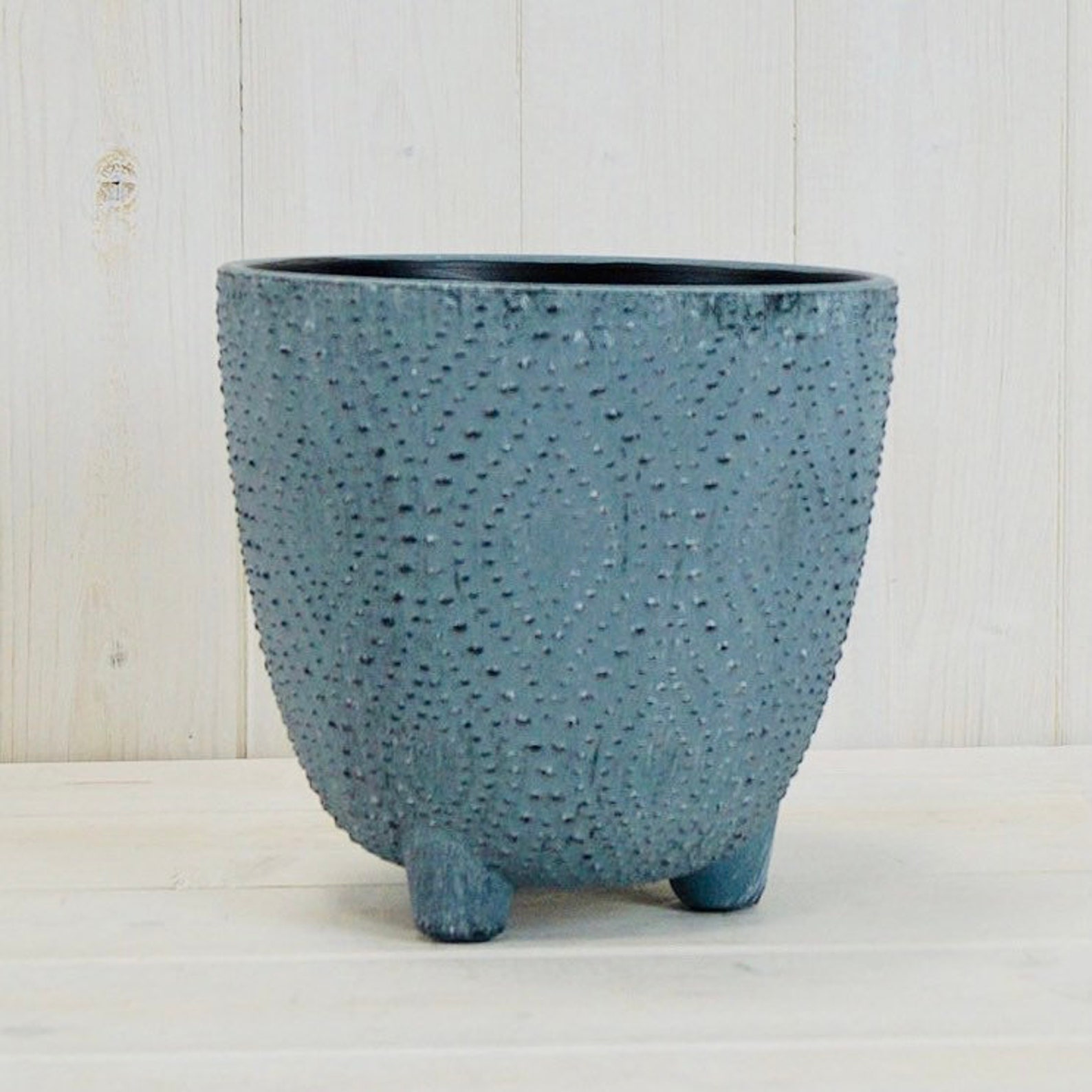 Beautiful Blue Pot With Feetindoor Plant Potoutdoor Plant Etsy UK