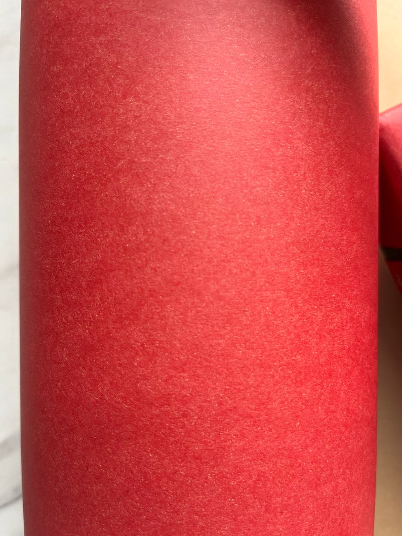 Matt Red Kraft Wrapping Paper, Sustainable Eco Friendly Kraft Paper, 100% Recycled & Recyclable, Luxury Sustainable Birthday Gift Wrap image 6