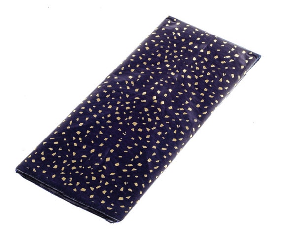 Midnight Blue Gold Speckle Luxury Tissue Paper Sheets, Perfect for  Christmas Day Gift Wrapping. High Quality Recycled Tissue Paper 