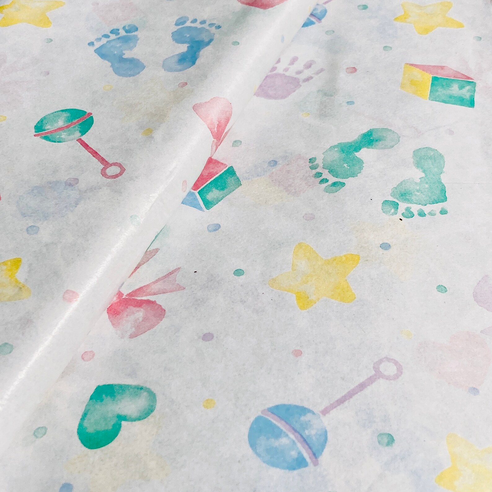 New Born Baby Tissue Paper Gift Wrap Baby Gift Wrapping Etsy