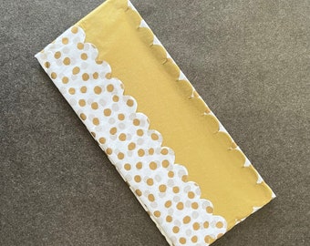 4 x Gold Polka Dot + 6 x Gold Tissue Paper Sheets Strong 17GSM Eco Friendly Natural