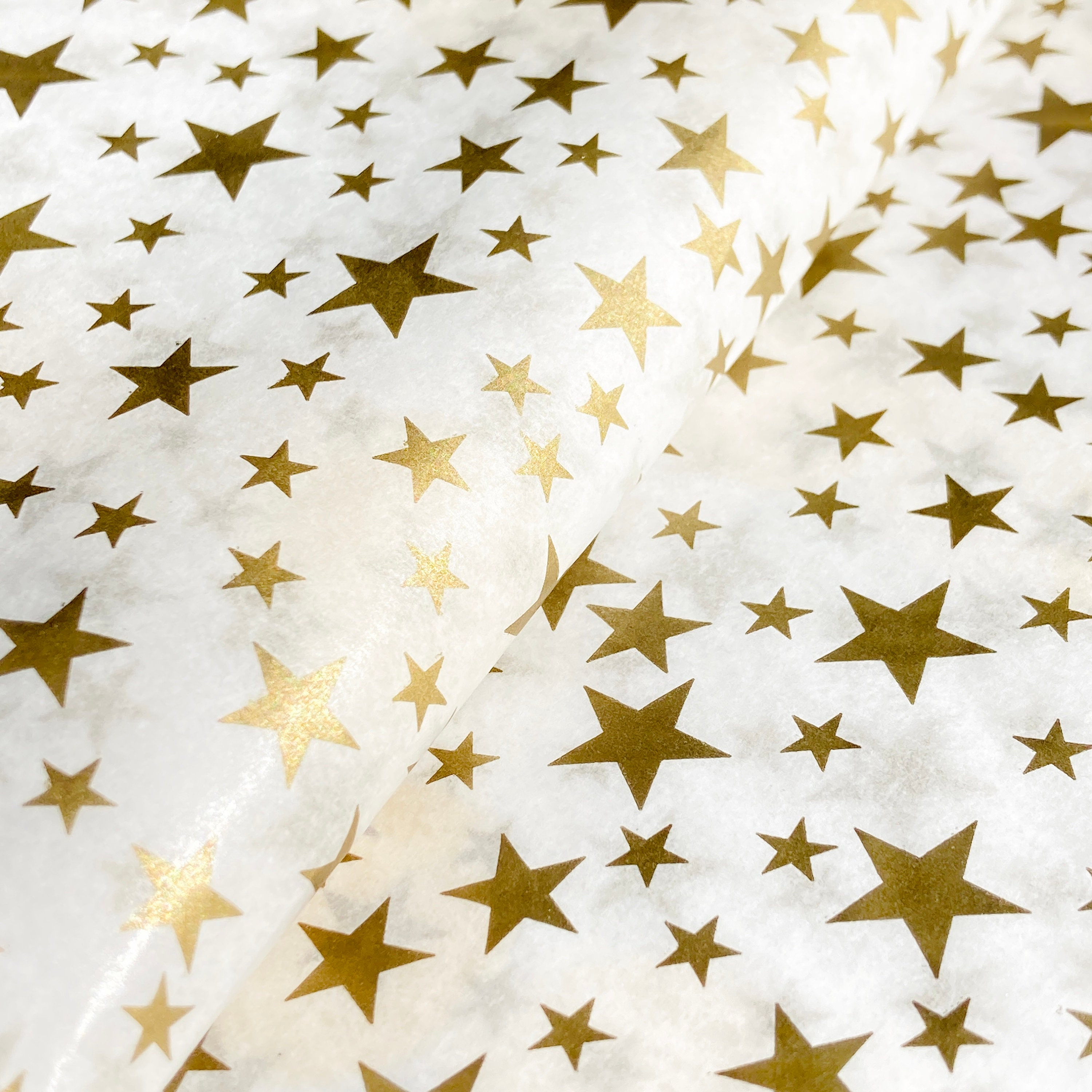 Feuilles de papier de soie de luxe Noël Gold Star Étoile à pois  Anniversaire Occasions spéciales Papier d'emballage cadeau recyclé Emballage  cadeau écologique -  France