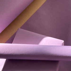 Carta da regalo lilla, carta da regalo, carta kraft ecologica e sostenibile, 100% riciclata e riciclabile, carta da regalo di lusso per compleanni