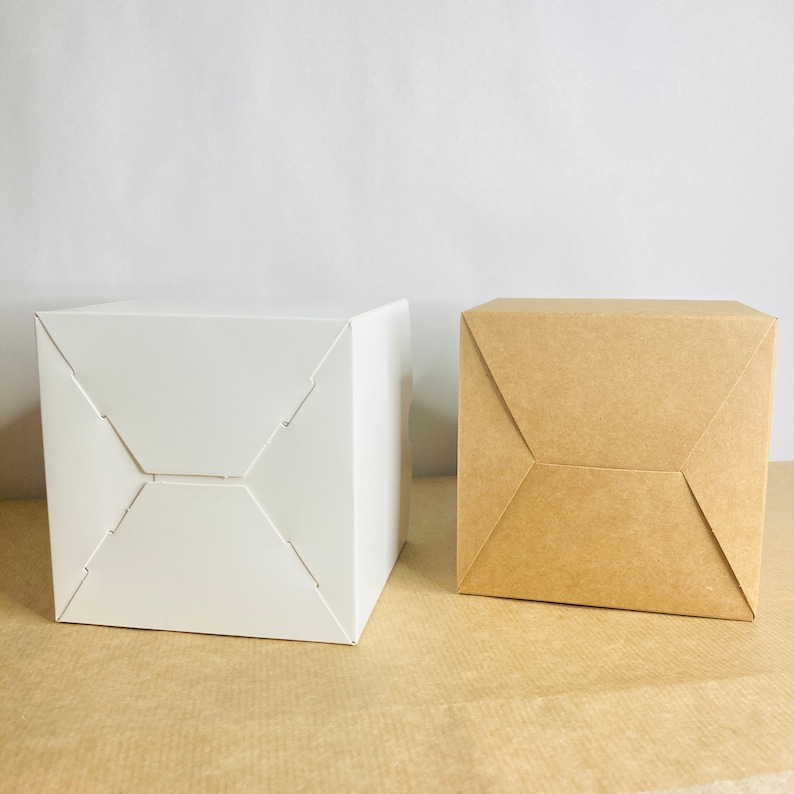 White 10x10x10 Box Kraft Paper Candle Gift Box 10cm Etsy UK