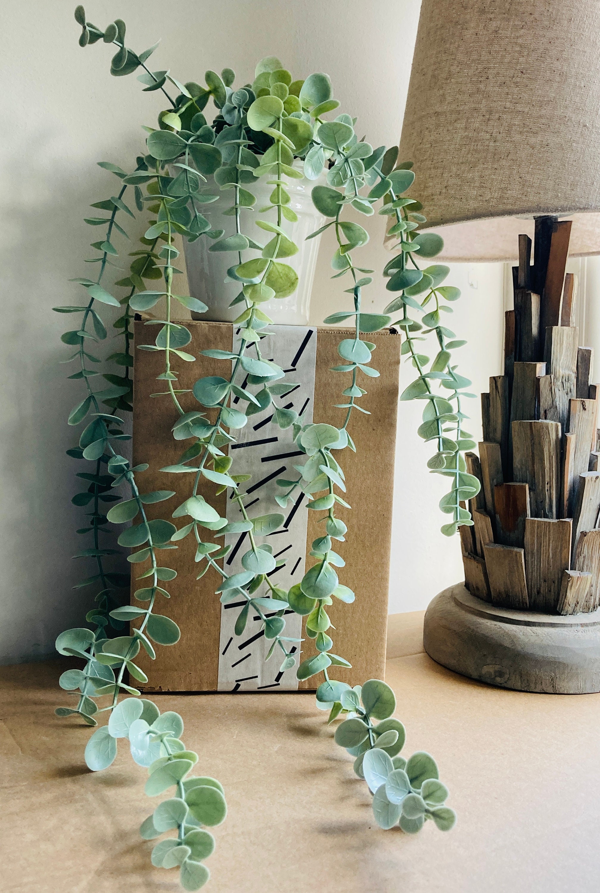 Eucalyptus Faux Trailing House Plantrealistic Lifelike Etsy