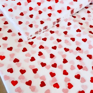 FYSUIMU Carta Vellina San Valentino A Forma Di Cuore – 60 Fogli Rossi (35x50 Cm) Per Regali E Decorazioni