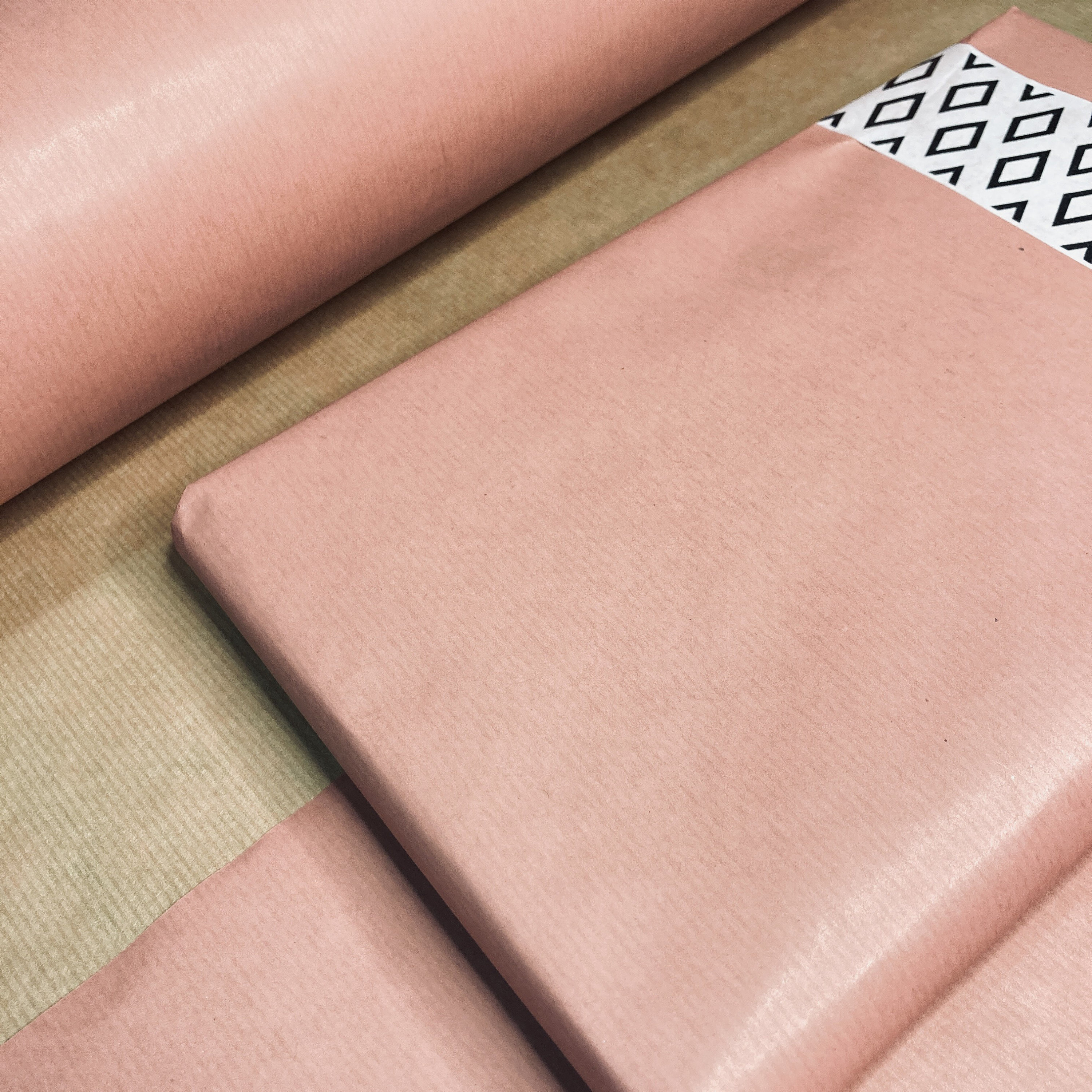 Rose Pink Kraft Wrapping Paper Gift Wrapping paperEco Etsy