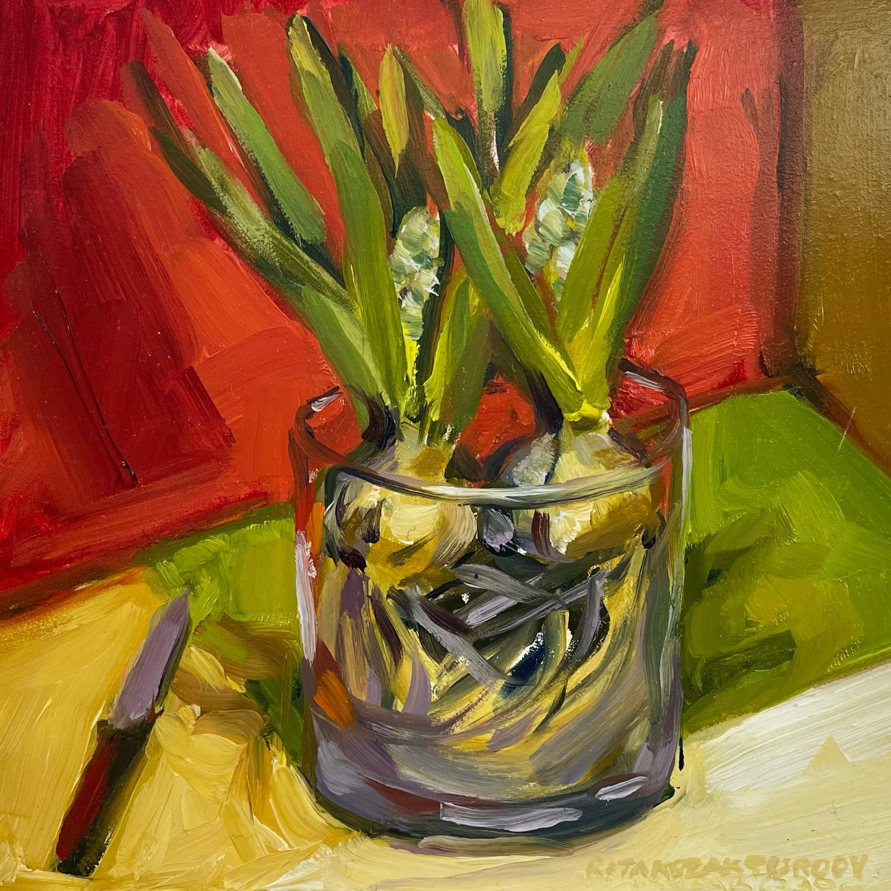 Keep Growing Oil Painting on Gesso Board Etsy Ireland