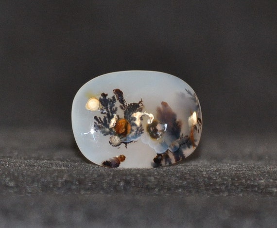 Cabochon Scenic Dendrite Agate 32 mm. Scenic agate Gemstones