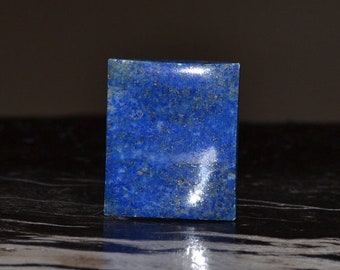 Natural Lapis Lazuli 33mm Flat Back Rectangle Shape