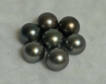 Perle De Mer Du Sud De Tahiti - 5,90 Ct / 9 Mm - Gris Noir - Certifiée AGI