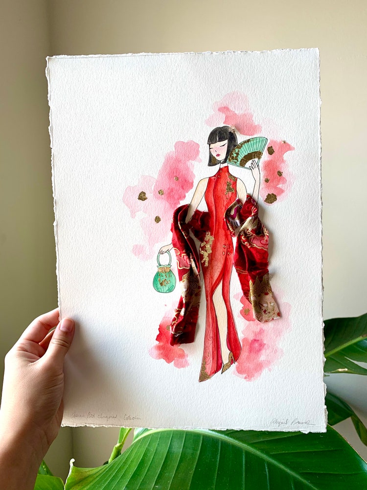 Lens Asian Art Fashion Illustration Chinese Fashion