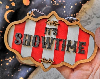 Mini Hand Painted Circus Showtime Sign