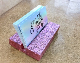 Business Card Holder, Resin Card Holder, Card Holder, Office Accessories