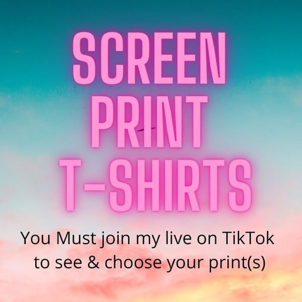 Custom Screen Print T-Shirts, Screen Print Shirt