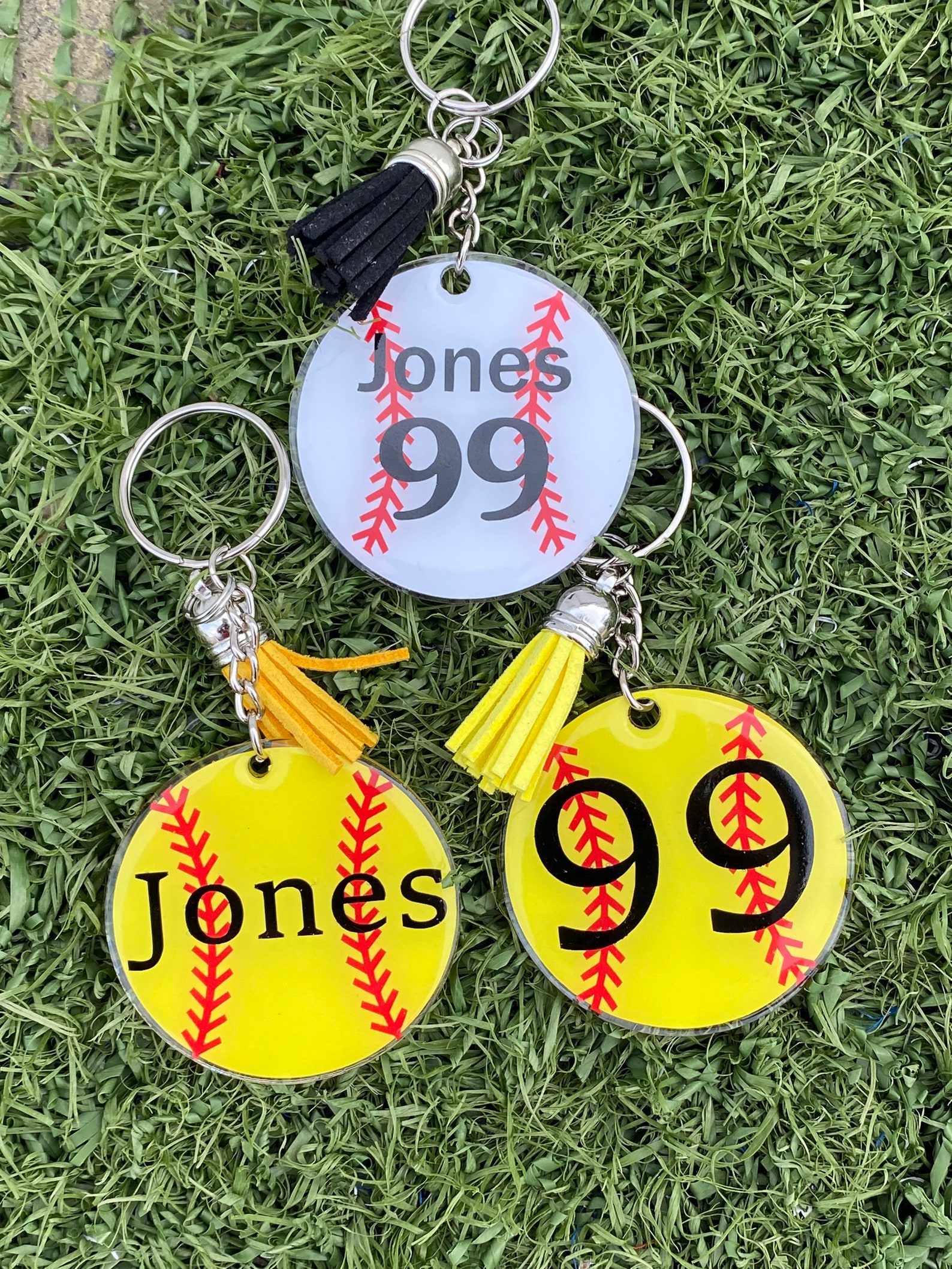 Baseball Keychain Acrylic Keychain Sports Keychain Key Etsy