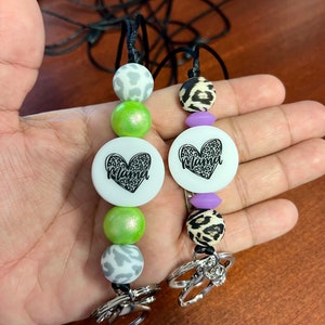 Beaded Lanyards, Cute Lanyards, Lanyards, Beaded Keychain, Mama Keychains, Mama Lanyards