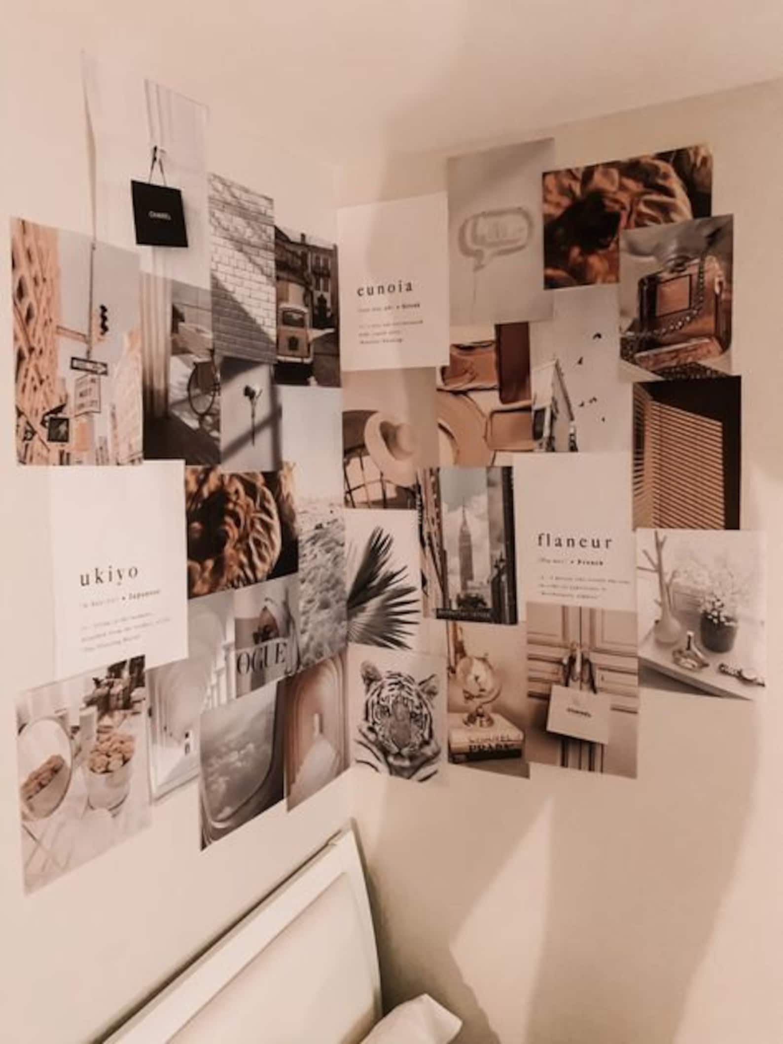 Wall collage kit beige Etsy Wall collage kit beige Etsy