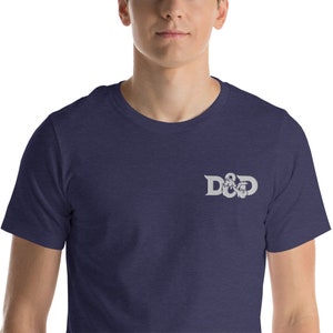 DnD Embroidery Short-Sleeve Unisex T-Shirt Multiple Colors image 5