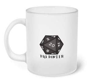 Dice Don't Lie Frosted GlasBecher