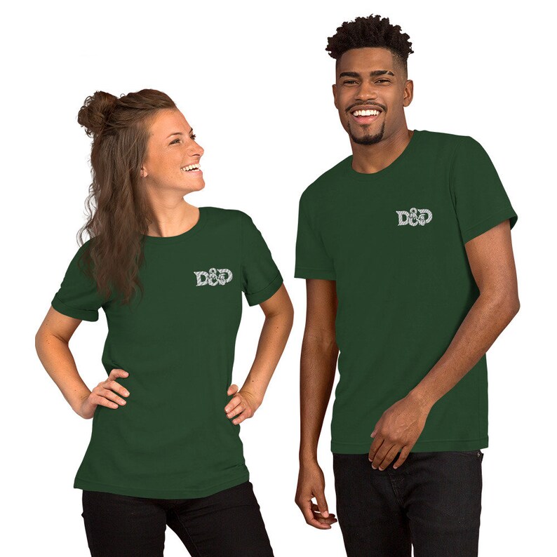 DnD Embroidery Short-Sleeve Unisex T-Shirt Multiple Colors image 2