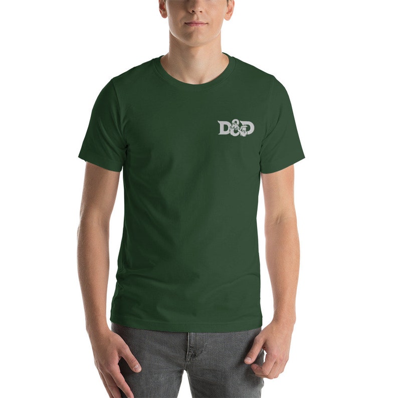 DnD Embroidery Short-Sleeve Unisex T-Shirt Multiple Colors image 9