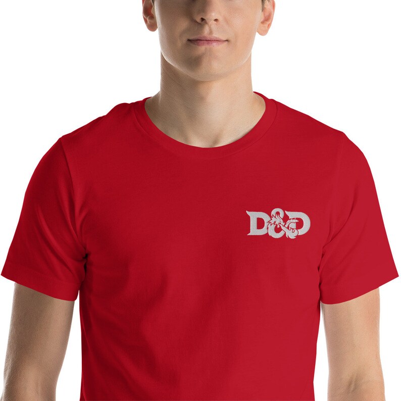 DnD Embroidery Short-Sleeve Unisex T-Shirt Multiple Colors image 4