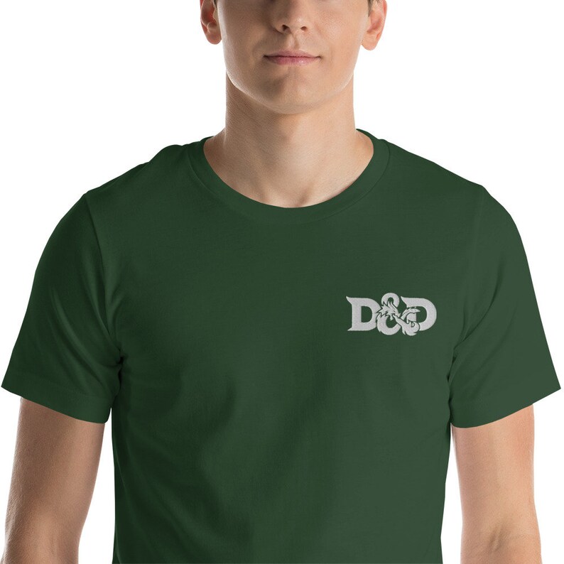 DnD Embroidery Short-Sleeve Unisex T-Shirt Multiple Colors image 8