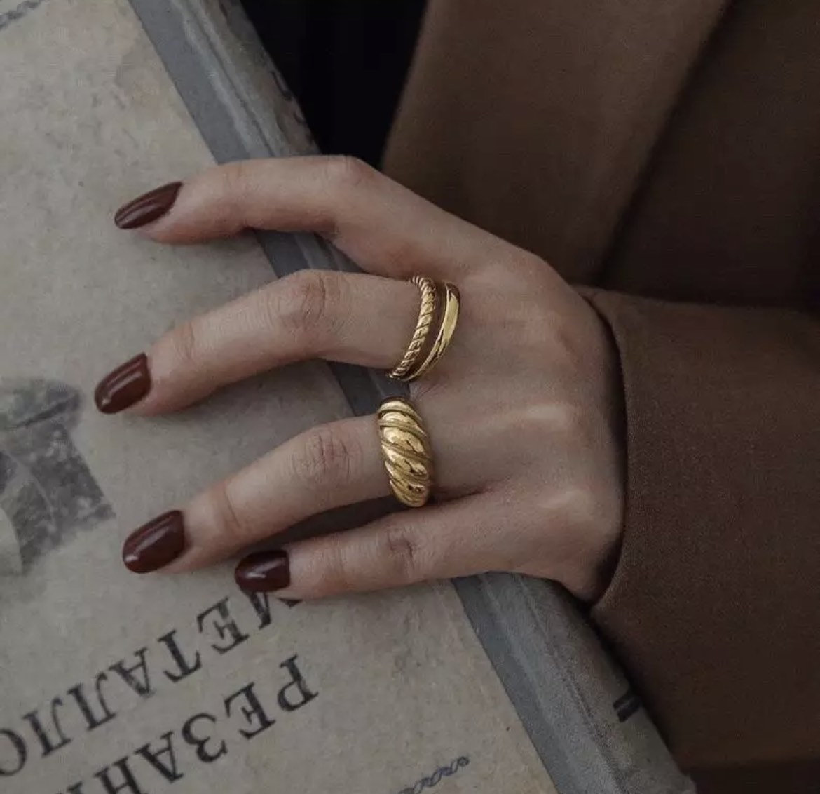 Croissant ring/ 2021gift/girl friend gift/ bestseller/ s925 Etsy