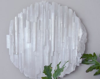 Selenite Wall Hanging - Super Moon (Large)