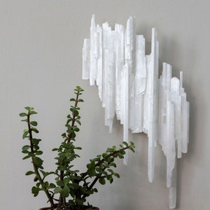 Selenite Wall Hanging (Organic Shape. Each Shape is Similar but Unique)