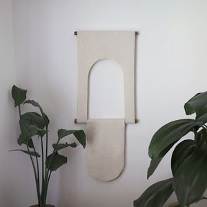 Wool Draped Arch Wall Hanging image 1