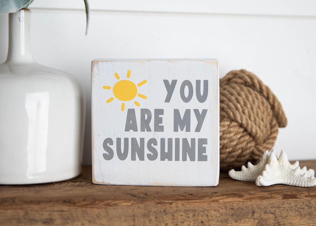 Distressed Wood Sign, You Are My Sunshine Nursery Decor - Etsy