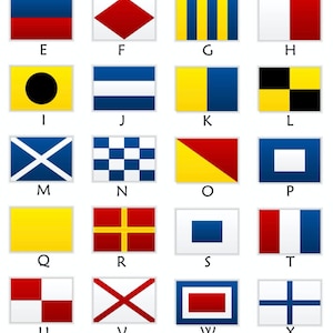 Custom Nautical Flag Sign, Nautical Wall Decor, Personalized Wooden ...