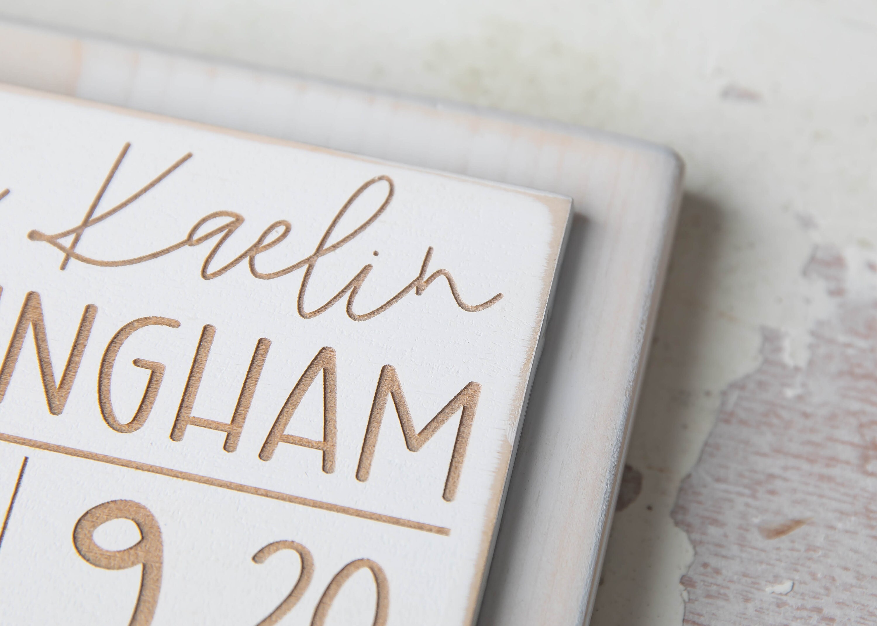 Birth Announcement Wood Sign Custom Birth Announcement Sign Etsy