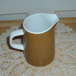 Vintage 1965 Mikasa Cera Stone Creamer, Brown