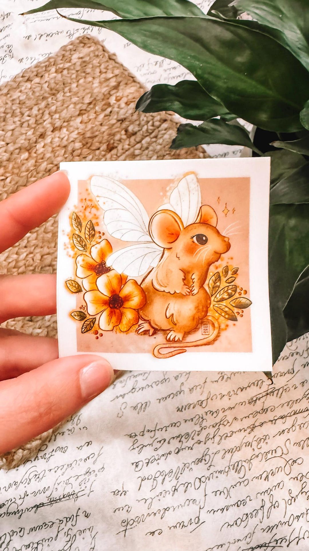 Fairy Mouse Sticker // Die Cut Cottagecore Mushroom // Laptop Decal ...