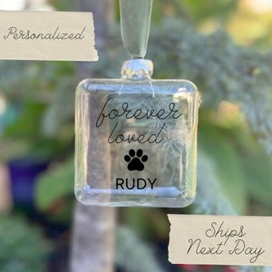 Personalized Pet Ornament, Custom Dog Christmas Ornament, Pet Memorial Ornament, Cat Christmas Photo Ornament