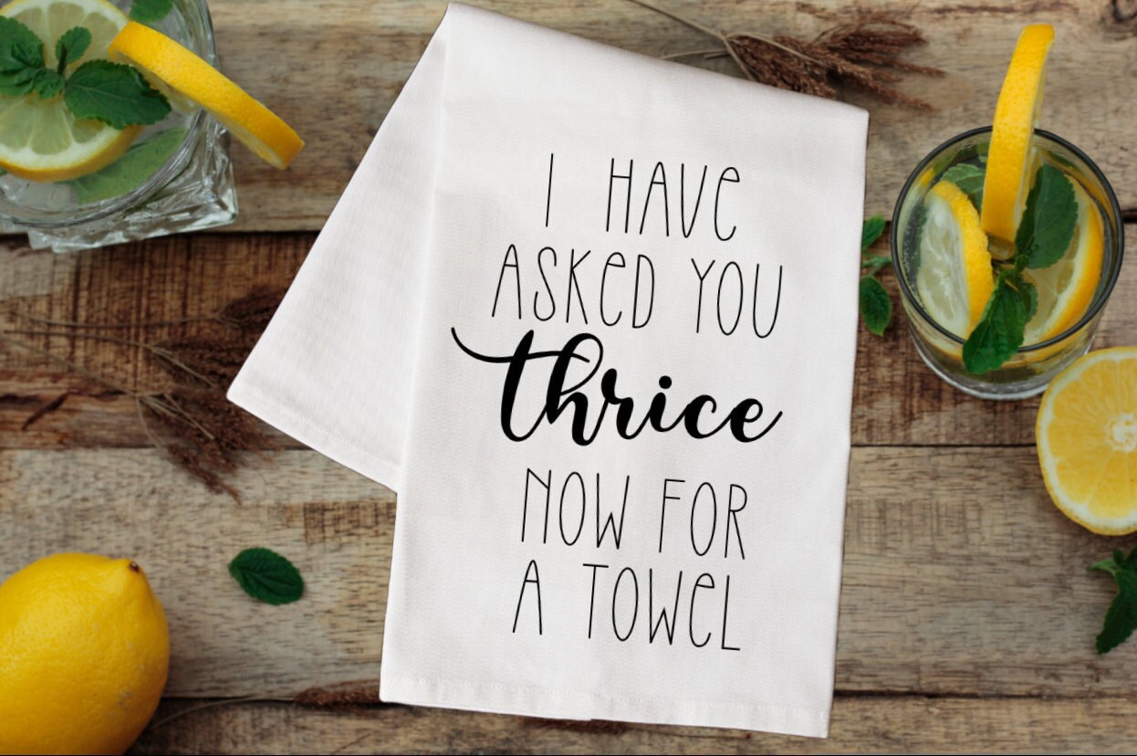 Schitt's Creek Tea Towel-Thrice Tea Towel