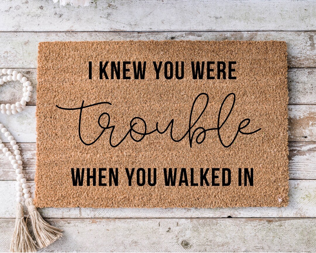 Trouble Taylor Swift Doormat Mat Custom Doormat Housewarming