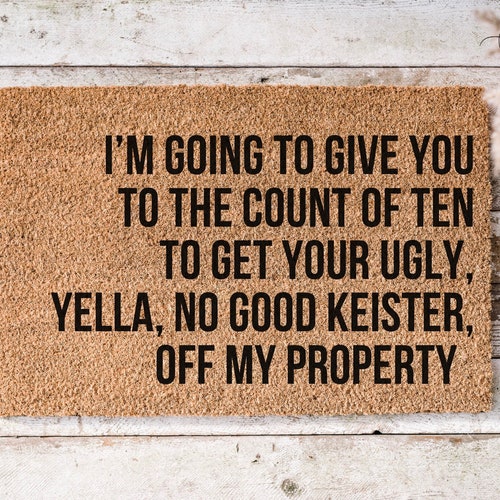 Home Alone Doormat Christmas Doormat Give You to the Count Etsy