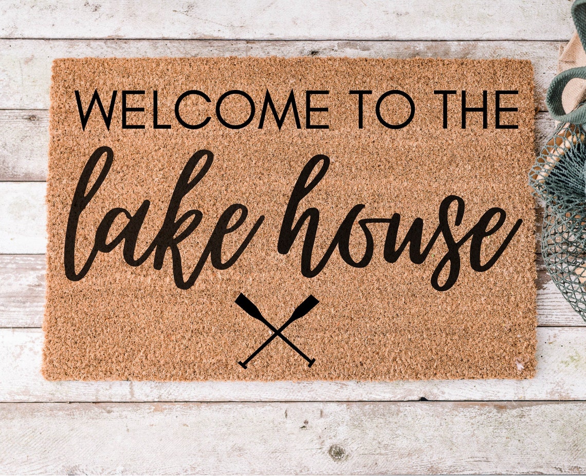 to the Lake House Doormat Summer Doormat Lake House Etsy