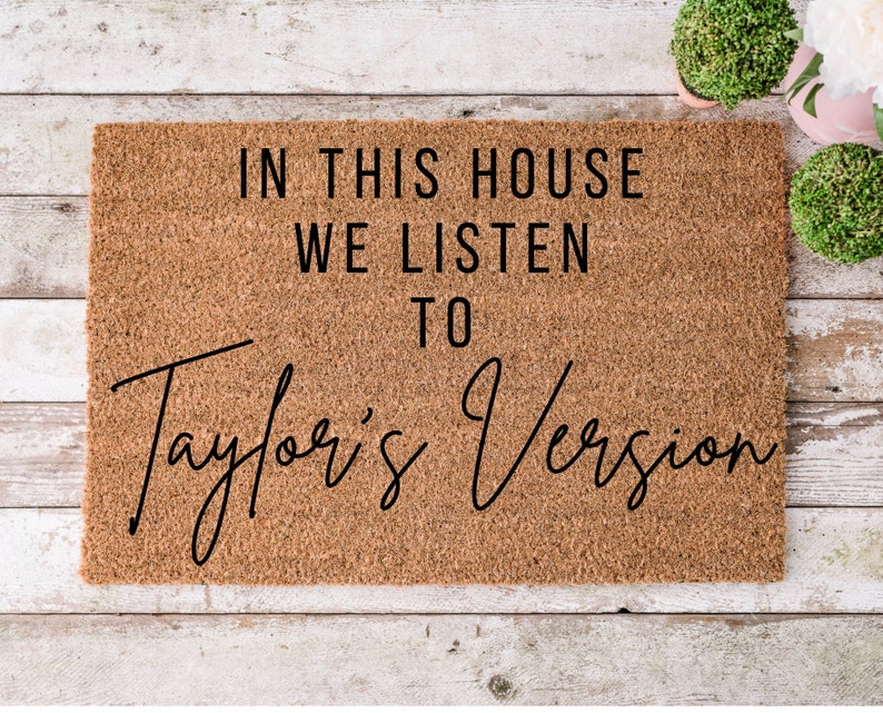 Taylor's Version Taylor Swift Doormat Mat Custom Etsy