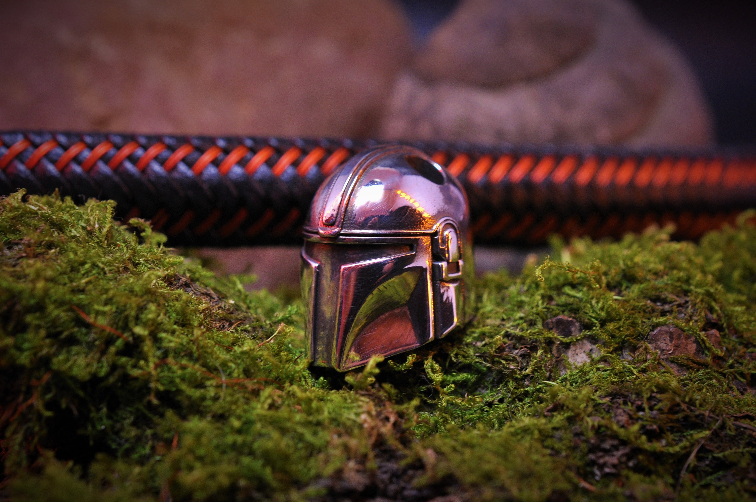 Mandalorian Helmet Paracord Bead Baby Yoda Armor Star Wars Etsy