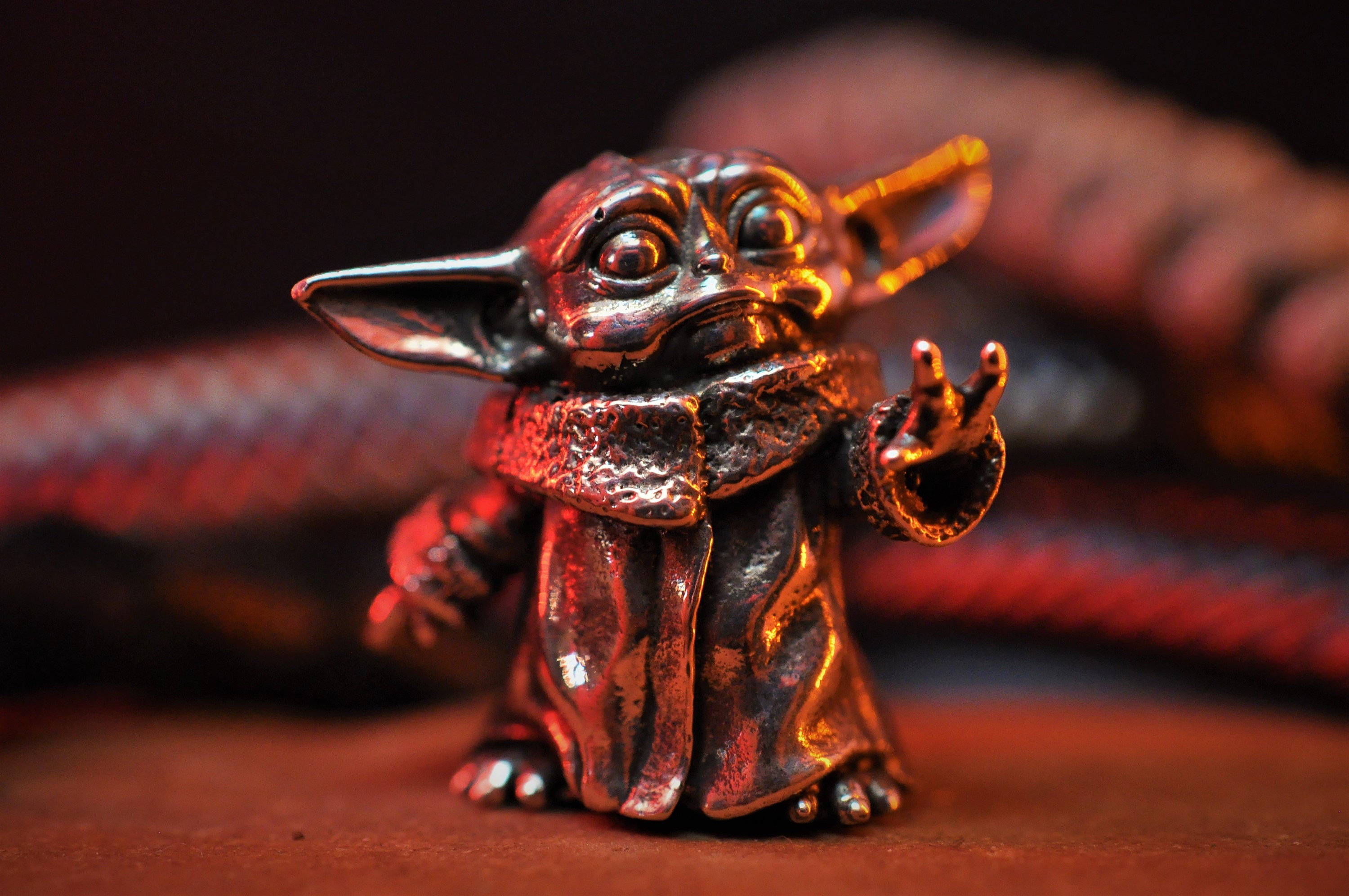 Paracord Baby Yoda Knife Lanyard Mandalorian Bead EDC Bronze Etsy