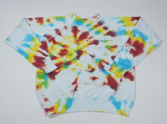 Vintage Tie-Dye Crewneck Sweatshirt Sz M Made In U