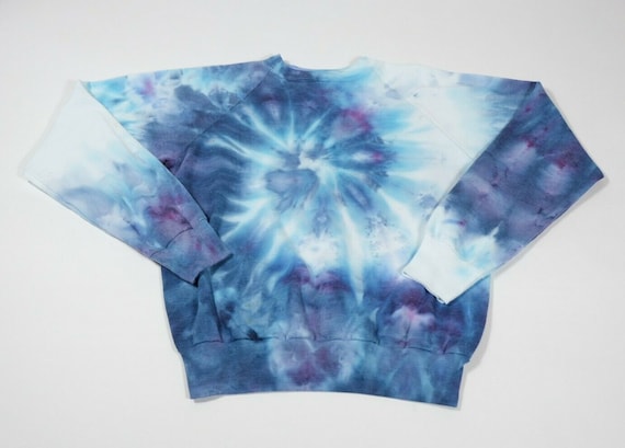 Vintage Tie-Dye Ice Spiral Crewneck Sweatshirt Sz
